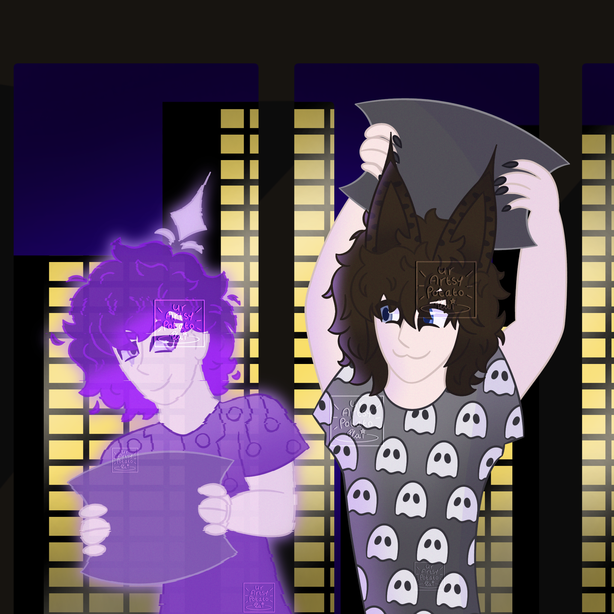 cosmoAndRoccoPillowFight